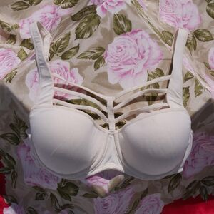 Marlies Dekkers cream/ivory balcony plunge strappy bra